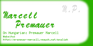 marcell premauer business card